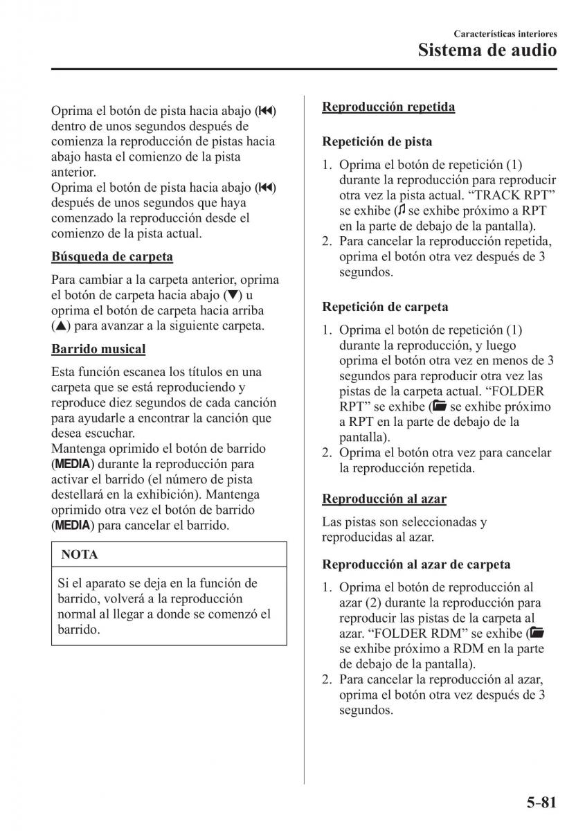 Mazda 2 Demio manual del propietario / page 406