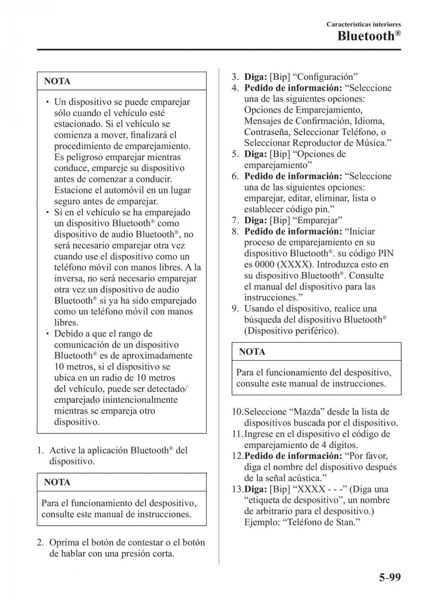 Mazda 2 Demio manual del propietario / page 424