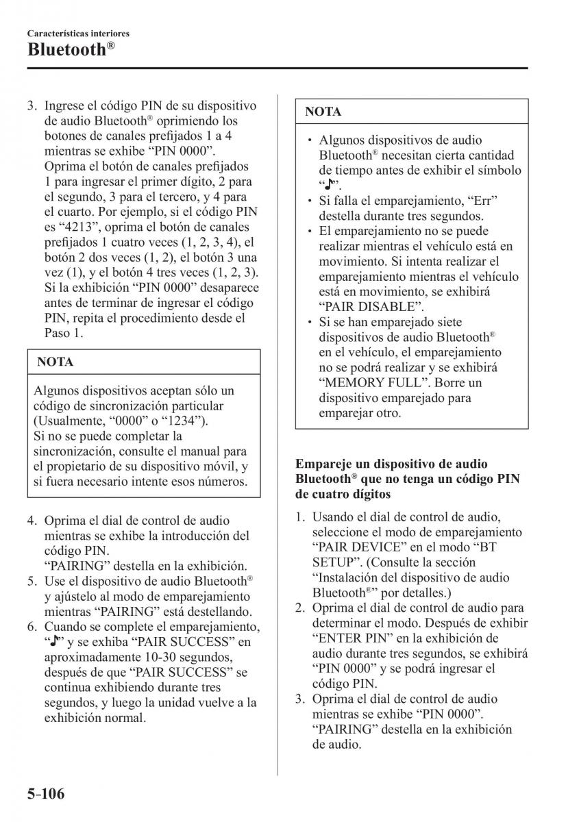 Mazda 2 Demio manual del propietario / page 431