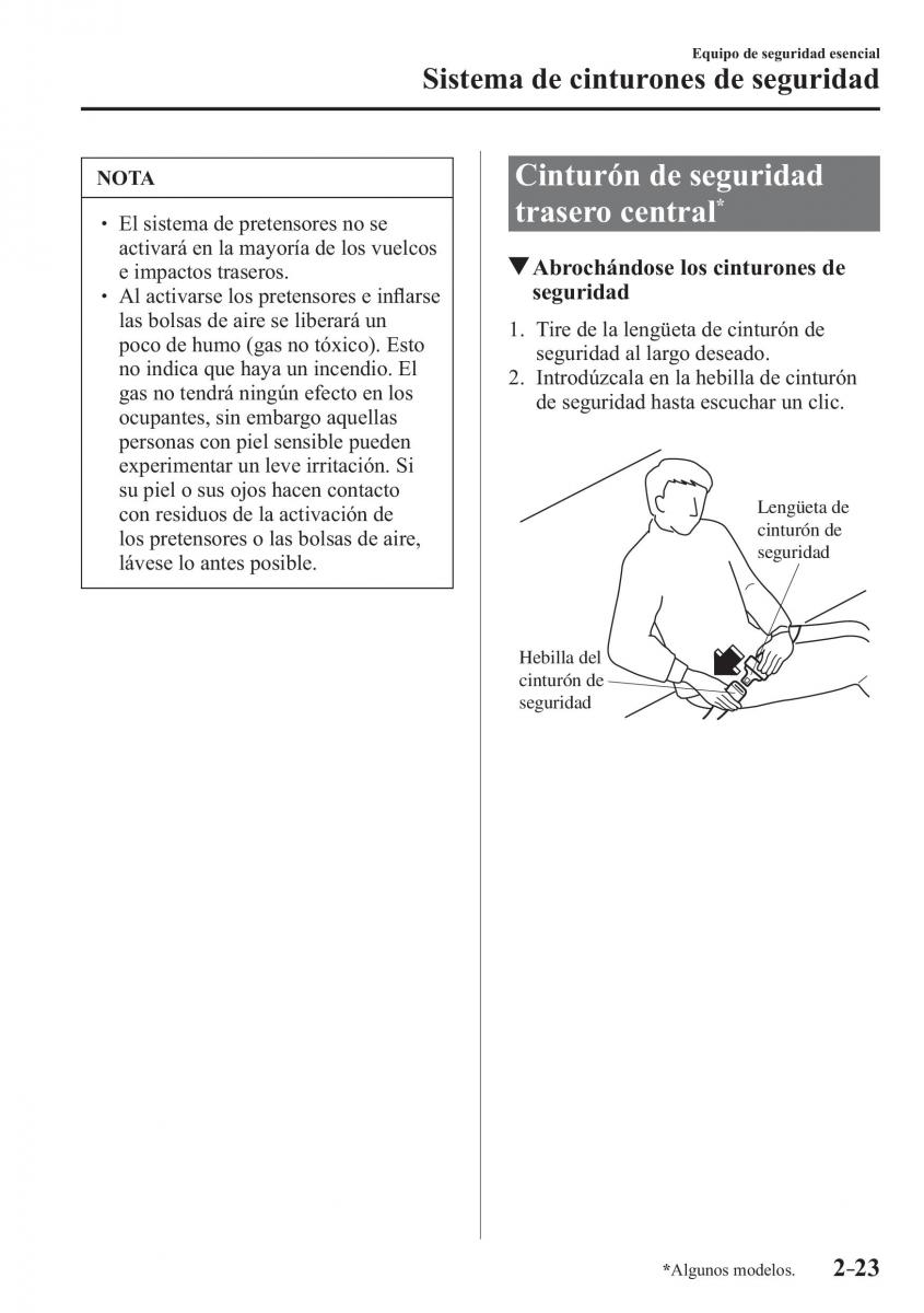 Mazda 2 Demio manual del propietario / page 44