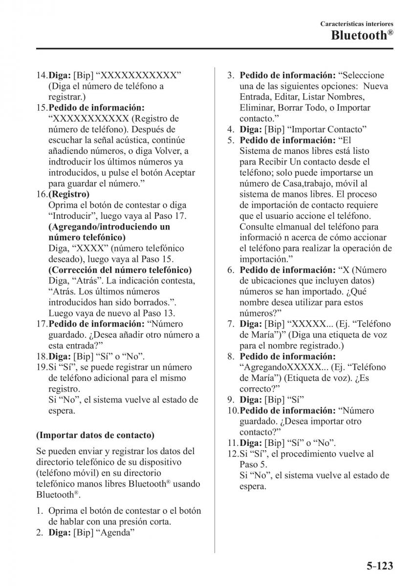 Mazda 2 Demio manual del propietario / page 448