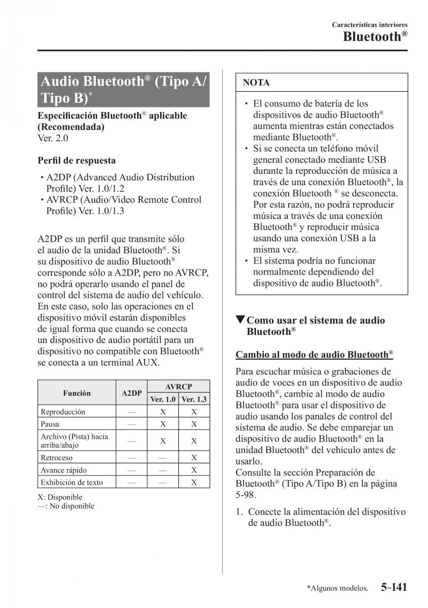 Mazda 2 Demio manual del propietario / page 466