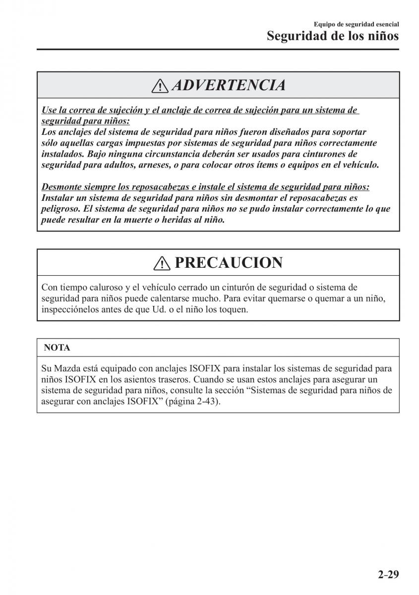 Mazda 2 Demio manual del propietario / page 50