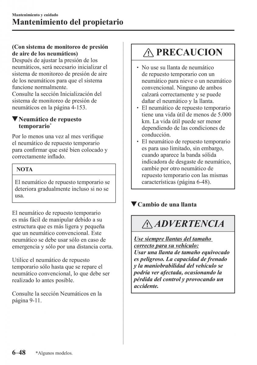 Mazda 2 Demio manual del propietario / page 541