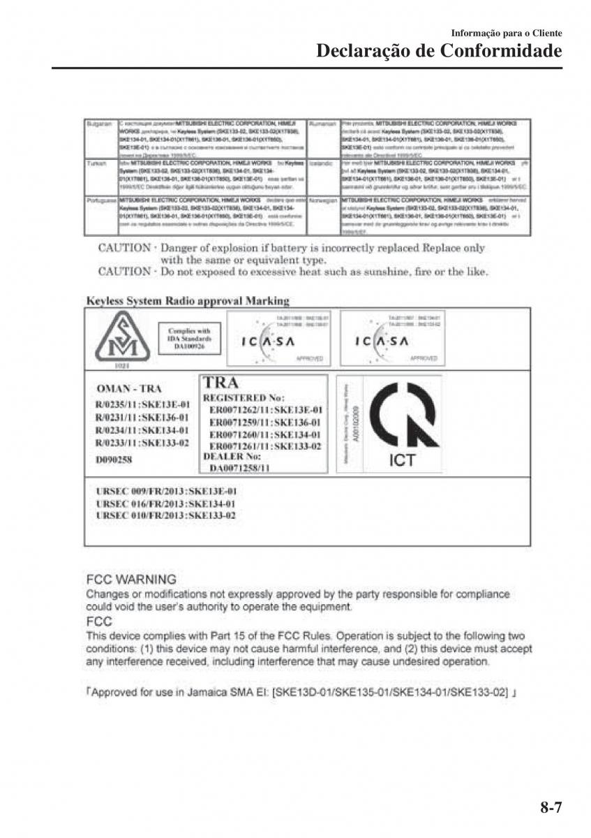 Mazda 2 Demio manual del propietario / page 620