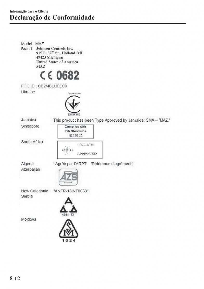 Mazda 2 Demio manual del propietario / page 625