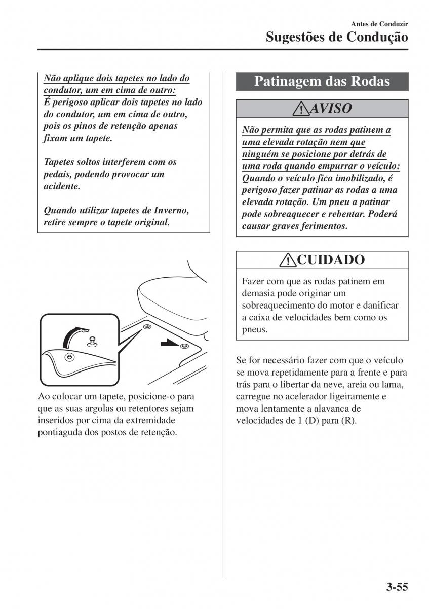 Mazda 2 Demio manual del propietario / page 136