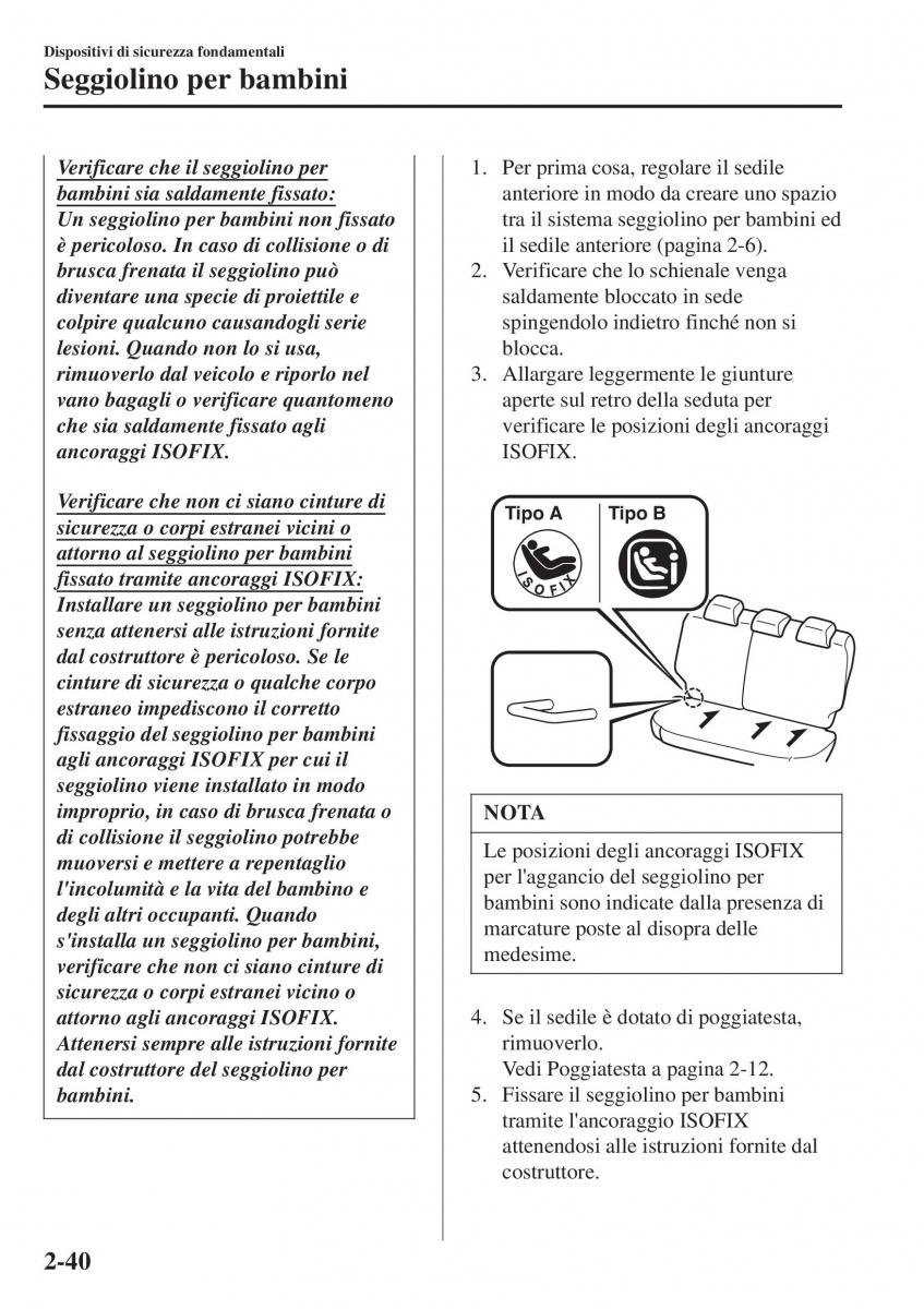 Mazda 2 Demio manuale del proprietario / page 61