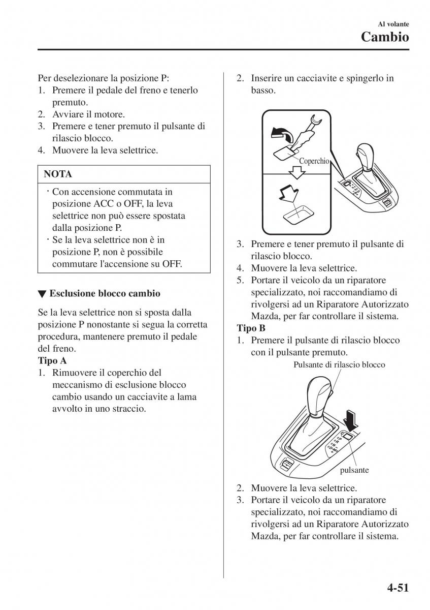 Mazda 2 Demio manuale del proprietario / page 202