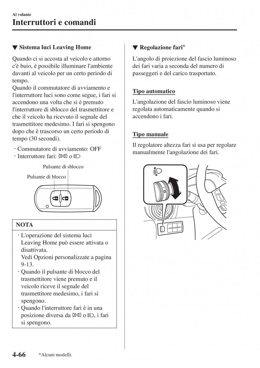 Mazda 2 Demio manuale del proprietario / page 217