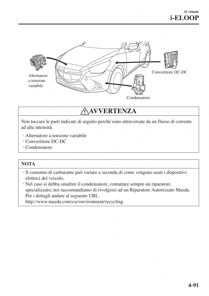 Mazda 2 Demio manuale del proprietario / page 242