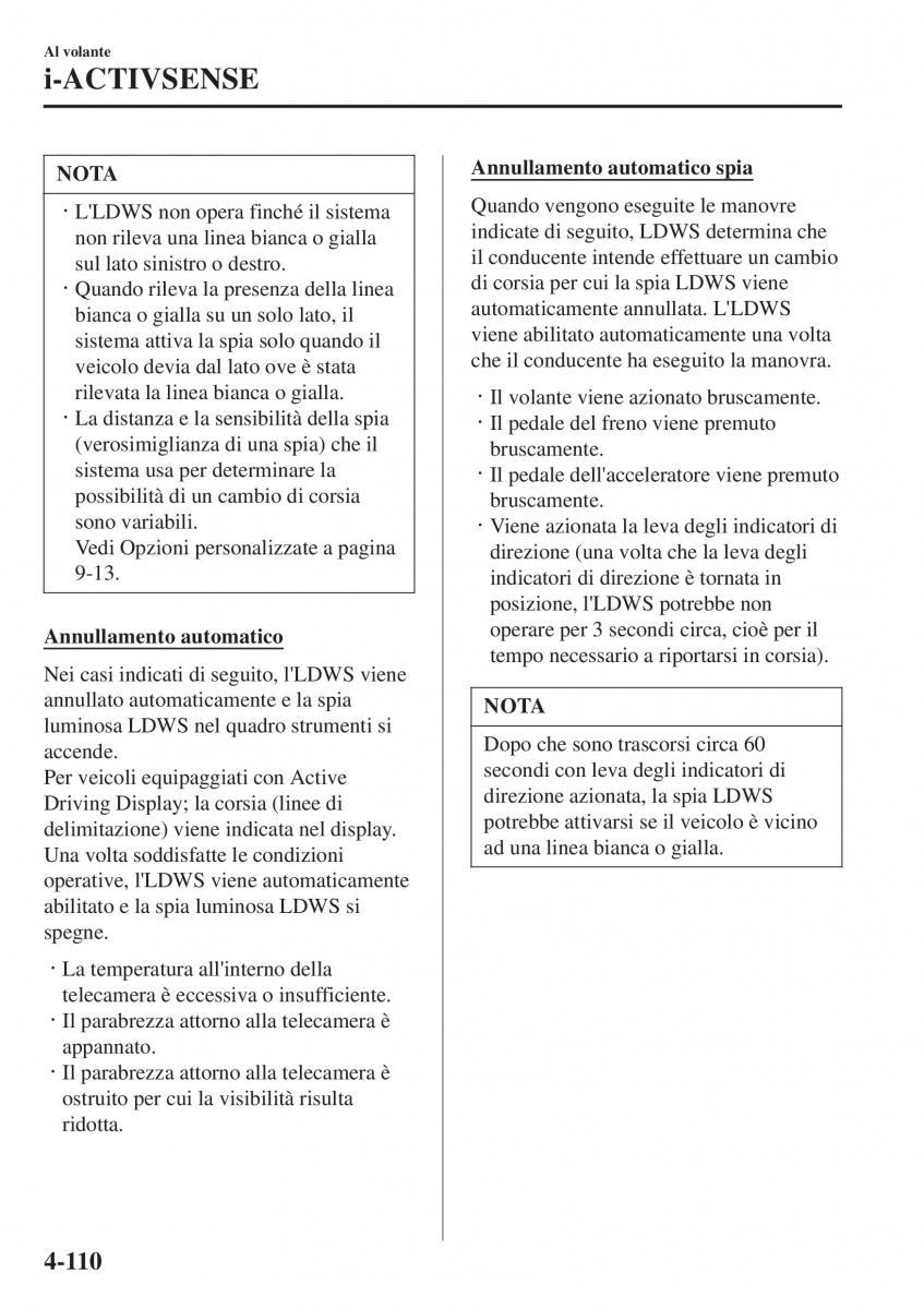 Mazda 2 Demio manuale del proprietario / page 261