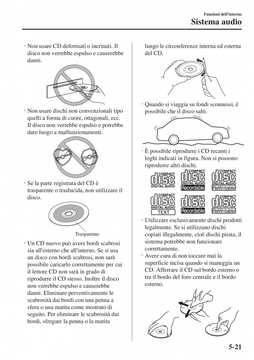 Mazda 2 Demio manuale del proprietario / page 336