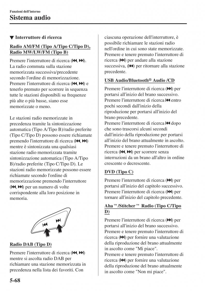 Mazda 2 Demio manuale del proprietario / page 383