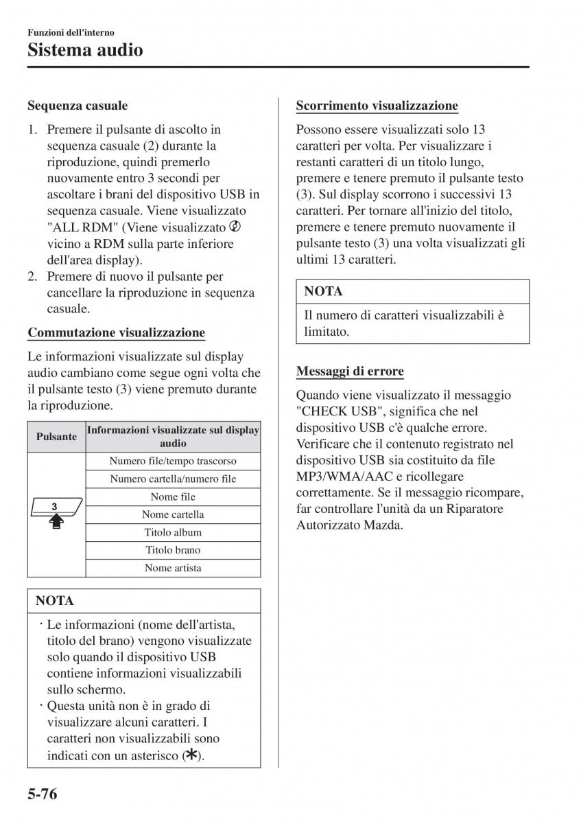 Mazda 2 Demio manuale del proprietario / page 391