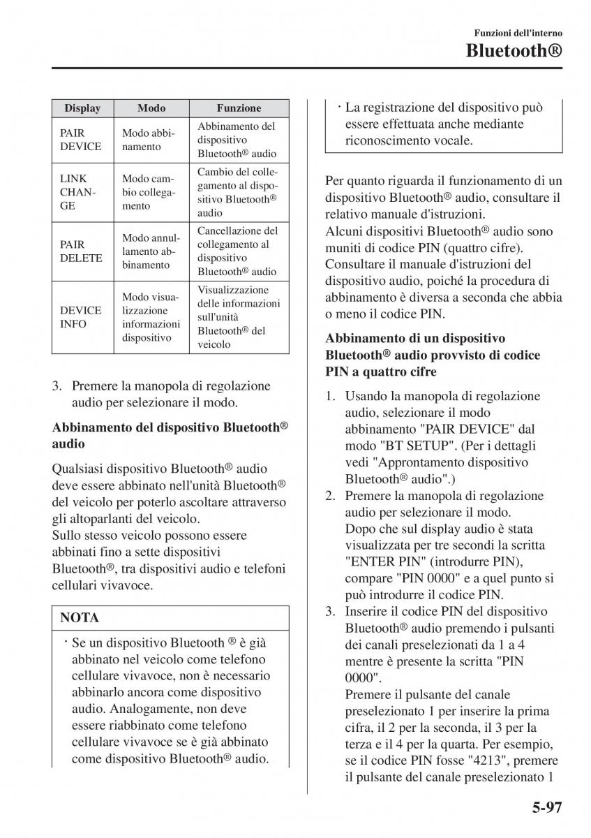 Mazda 2 Demio manuale del proprietario / page 412