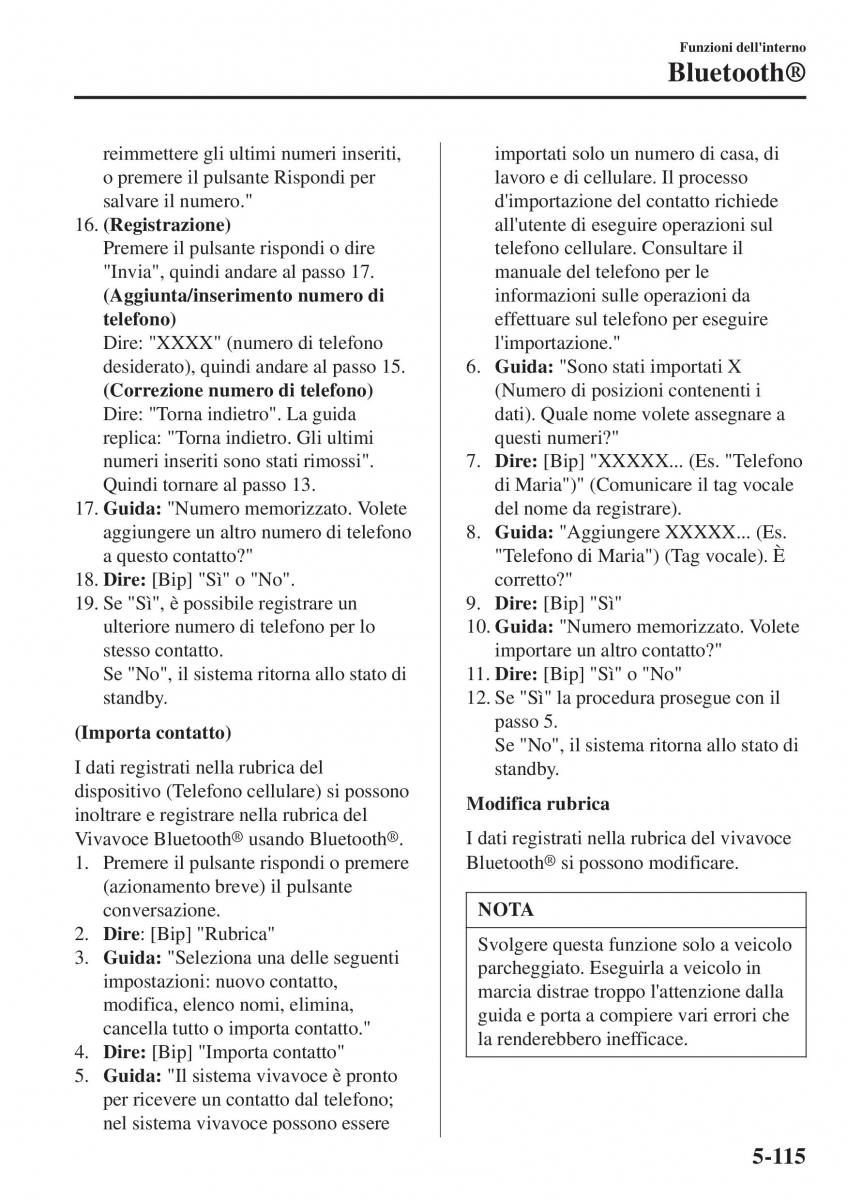 Mazda 2 Demio manuale del proprietario / page 430