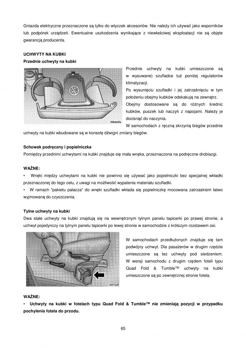 Chrysler Voyager Caravan IV 4 instrukcja obslugi / page 65