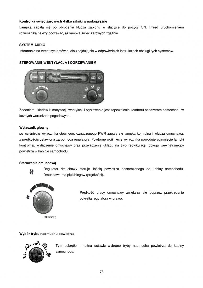 Chrysler Voyager Caravan IV 4 instrukcja obslugi / page 78