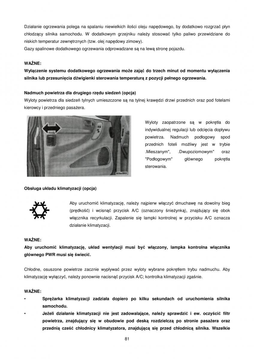 Chrysler Voyager Caravan IV 4 instrukcja obslugi / page 81