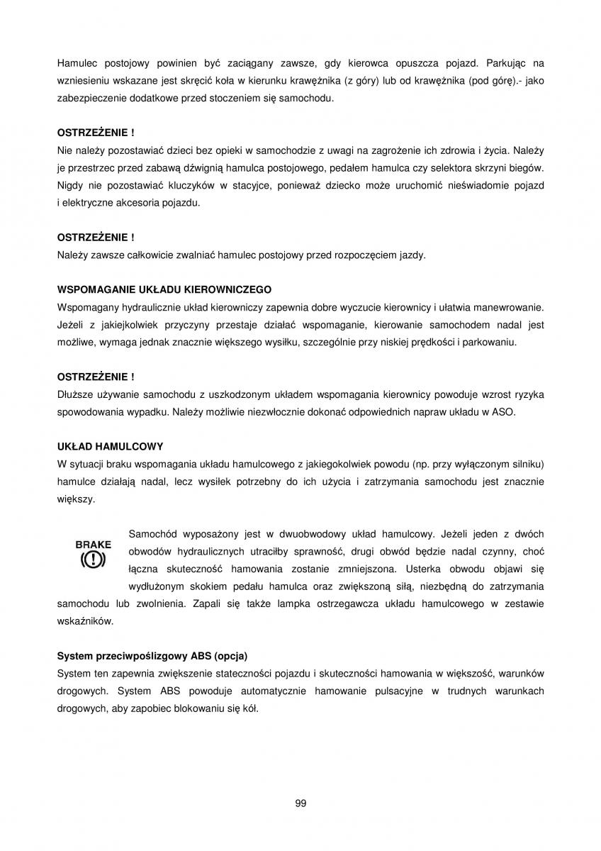 manual Chrysler Voyager Chrysler Voyager Caravan IV 4 instrukcja / page 99