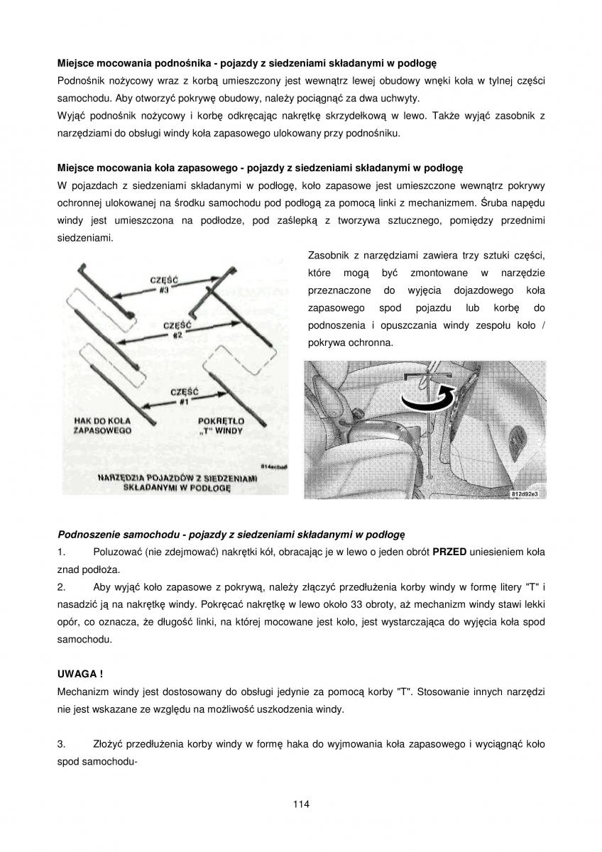 Chrysler Voyager Caravan IV 4 instrukcja obslugi / page 114