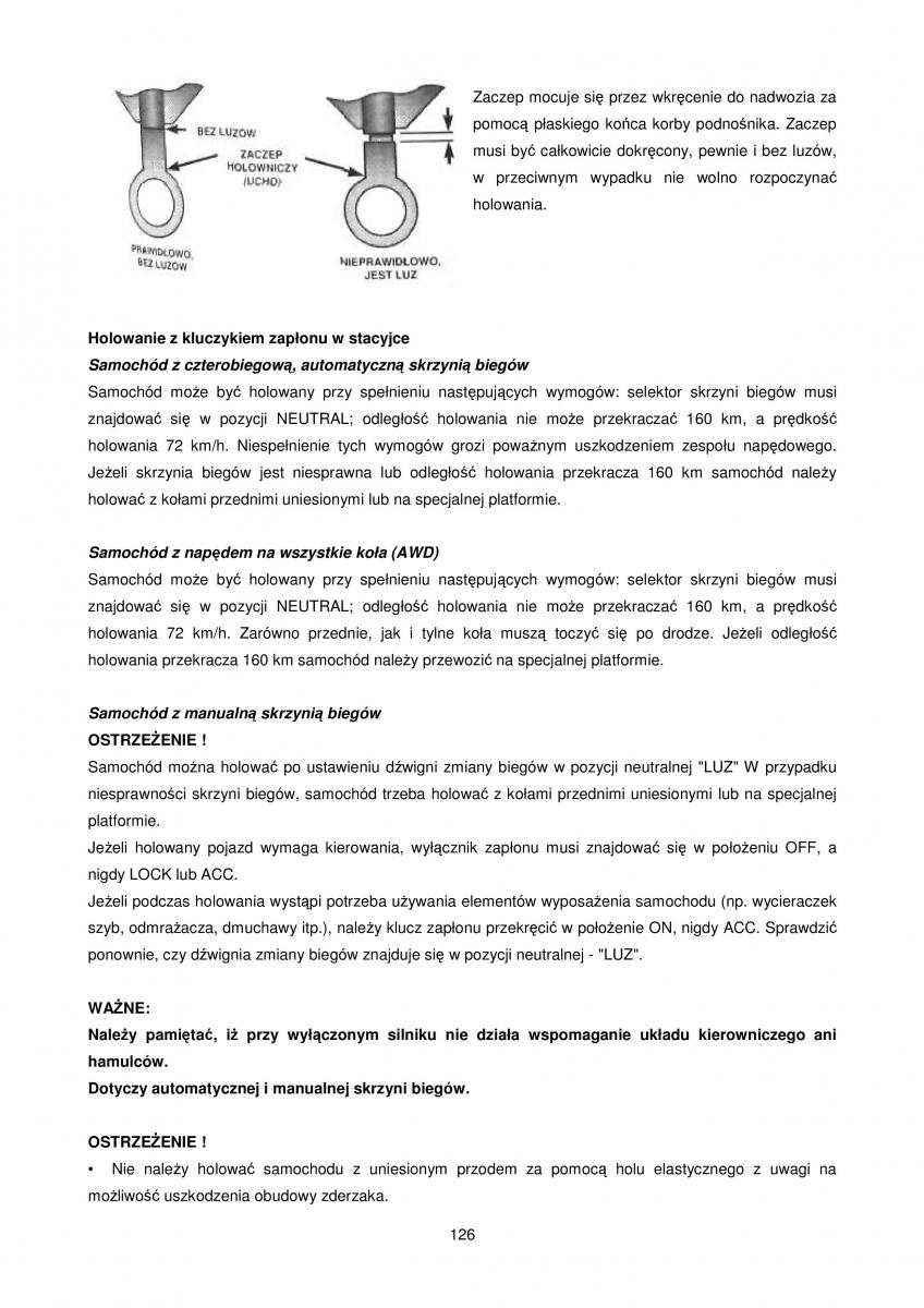 Chrysler Voyager Caravan IV 4 instrukcja obslugi / page 126