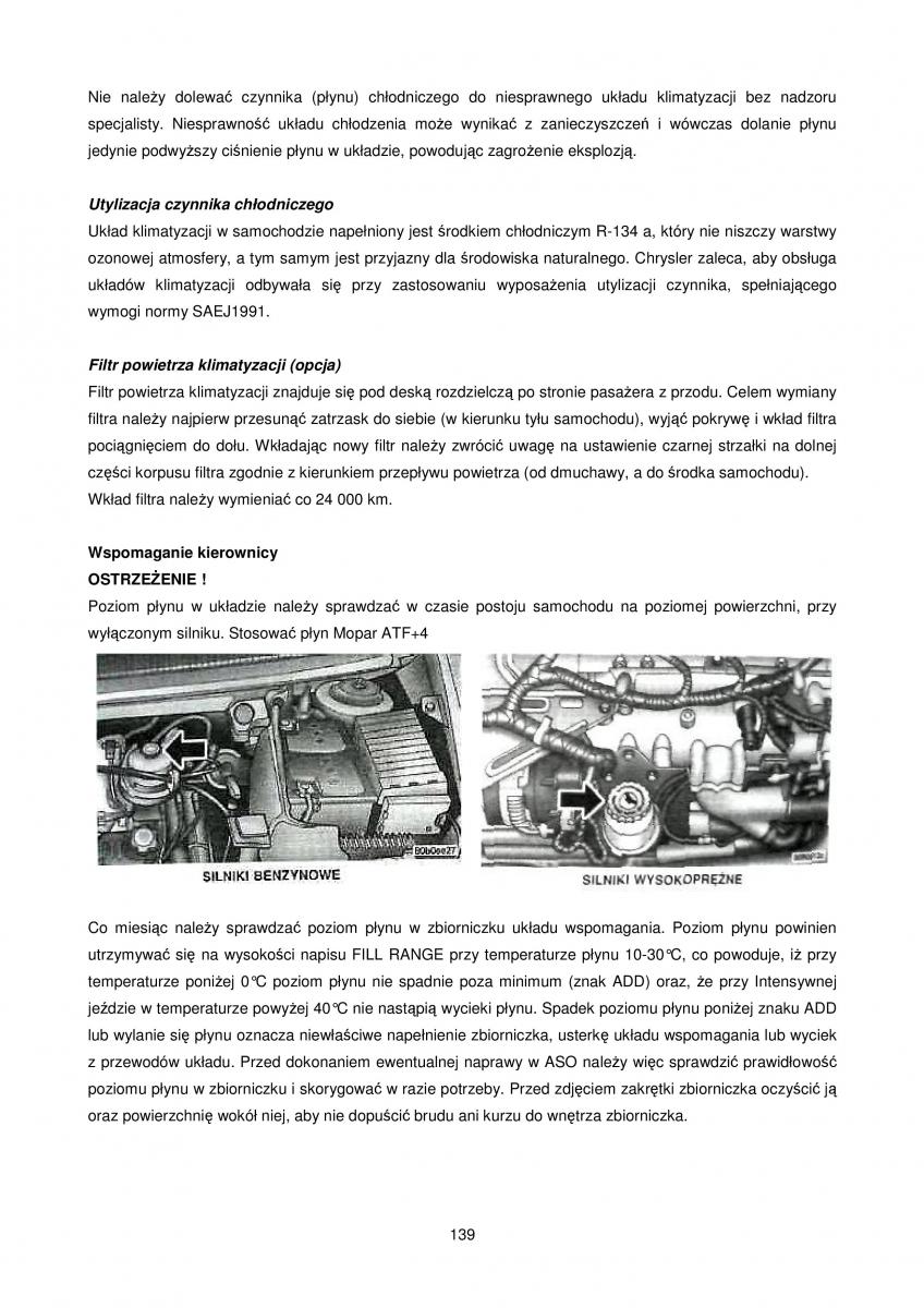 Chrysler Voyager Caravan IV 4 instrukcja obslugi / page 139