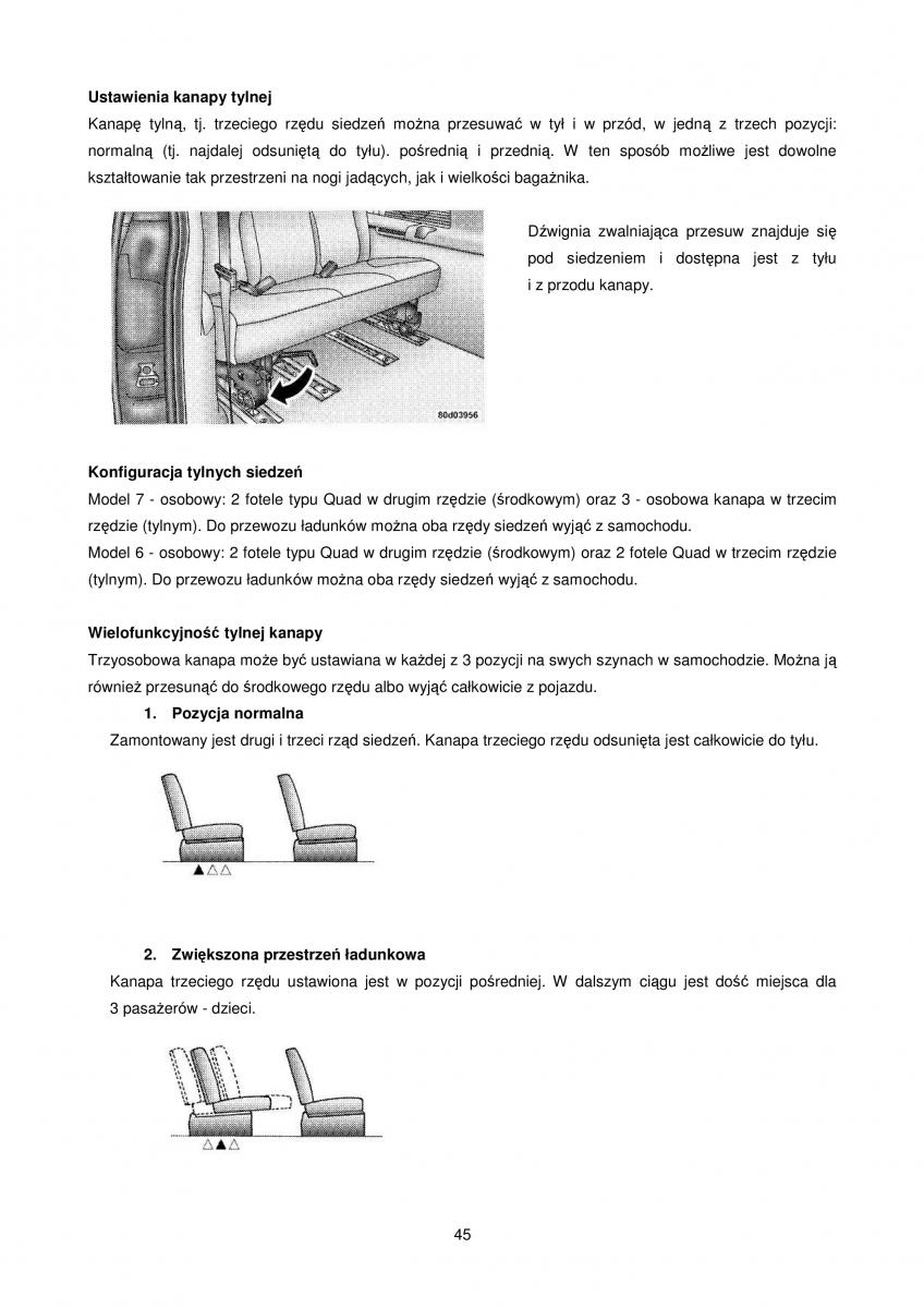 Chrysler Voyager Caravan IV 4 instrukcja obslugi / page 45