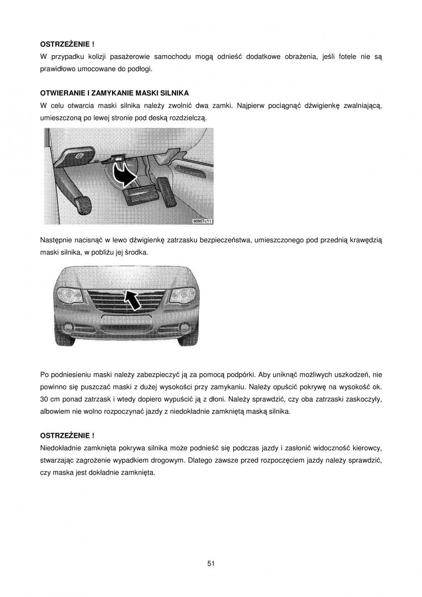 Chrysler Voyager Caravan IV 4 instrukcja obslugi / page 51