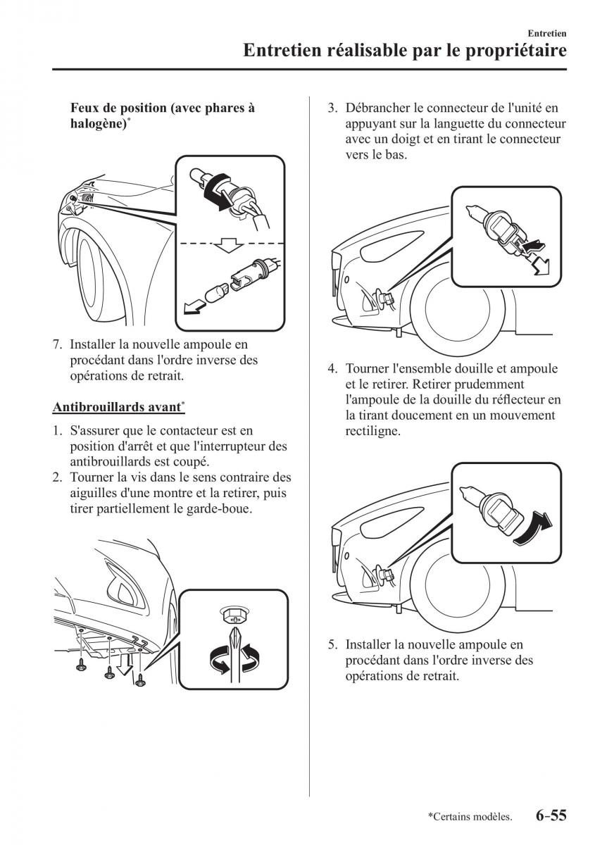 Mazda 2 Demio manuel du proprietaire / page 554