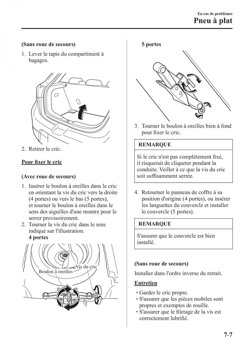 Mazda 2 Demio manuel du proprietaire / page 584