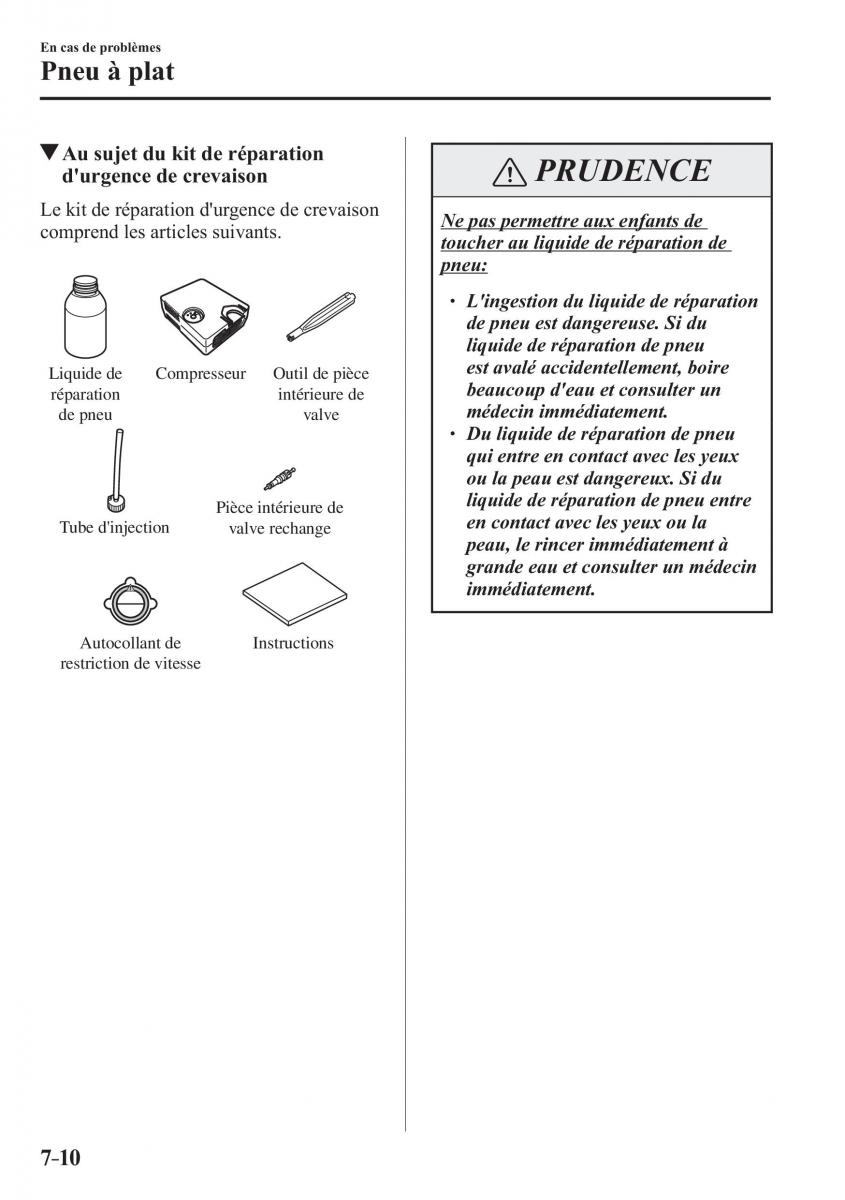 Mazda 2 Demio manuel du proprietaire / page 587