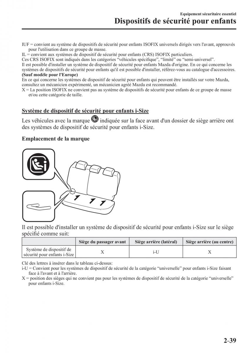 Mazda 2 Demio manuel du proprietaire / page 60