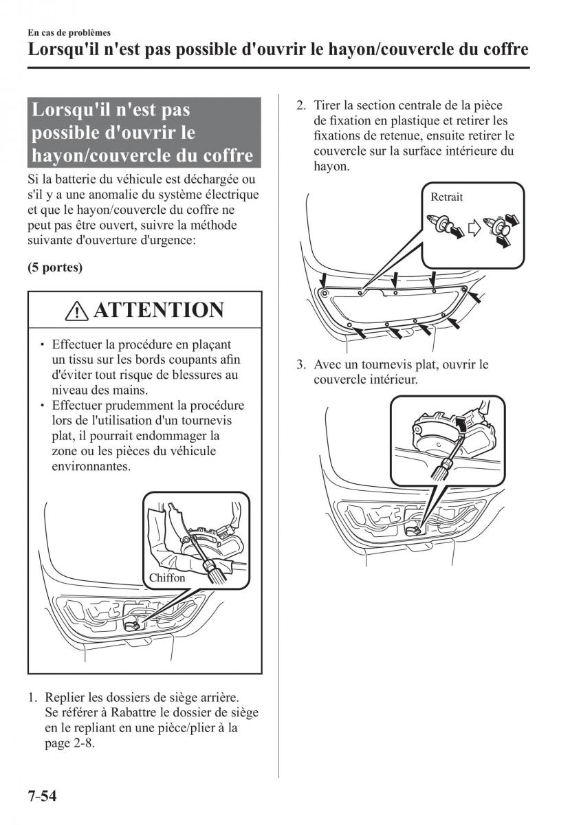 Mazda 2 Demio manuel du proprietaire / page 631