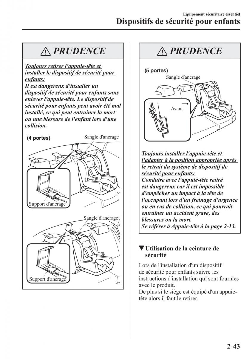 Mazda 2 Demio manuel du proprietaire / page 64