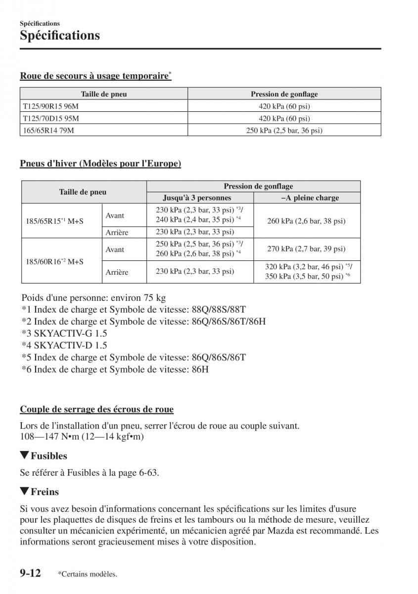 Mazda 2 Demio manuel du proprietaire / page 667