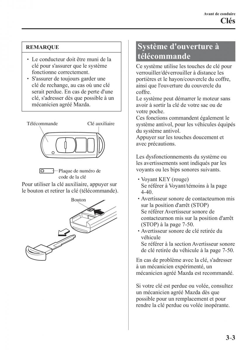 Mazda 2 Demio manuel du proprietaire / page 90