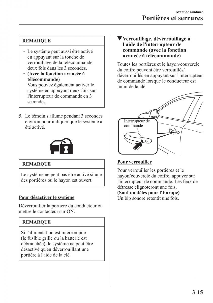 Mazda 2 Demio manuel du proprietaire / page 102