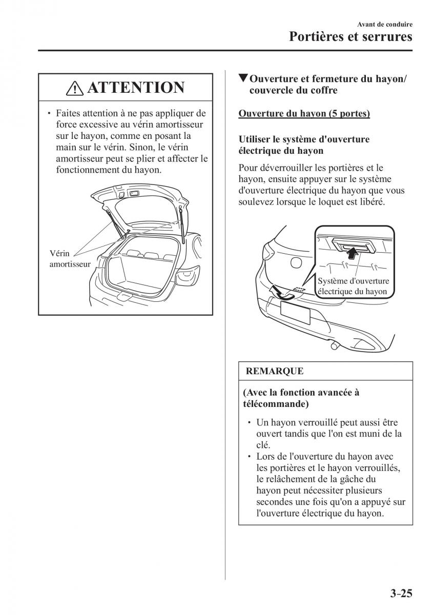 Mazda 2 Demio manuel du proprietaire / page 112