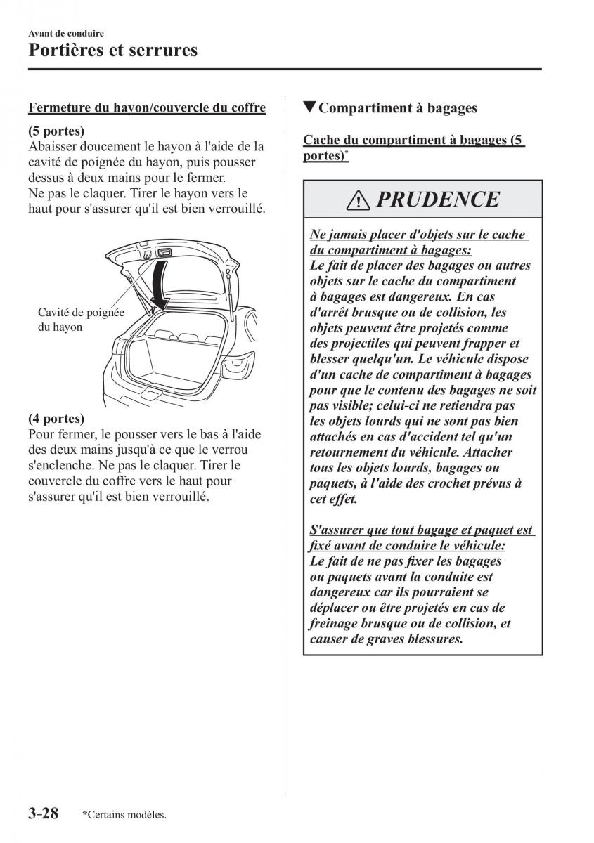 Mazda 2 Demio manuel du proprietaire / page 115