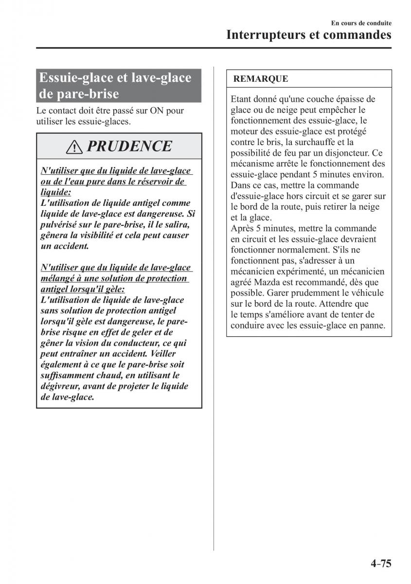 Mazda 2 Demio manuel du proprietaire / page 234