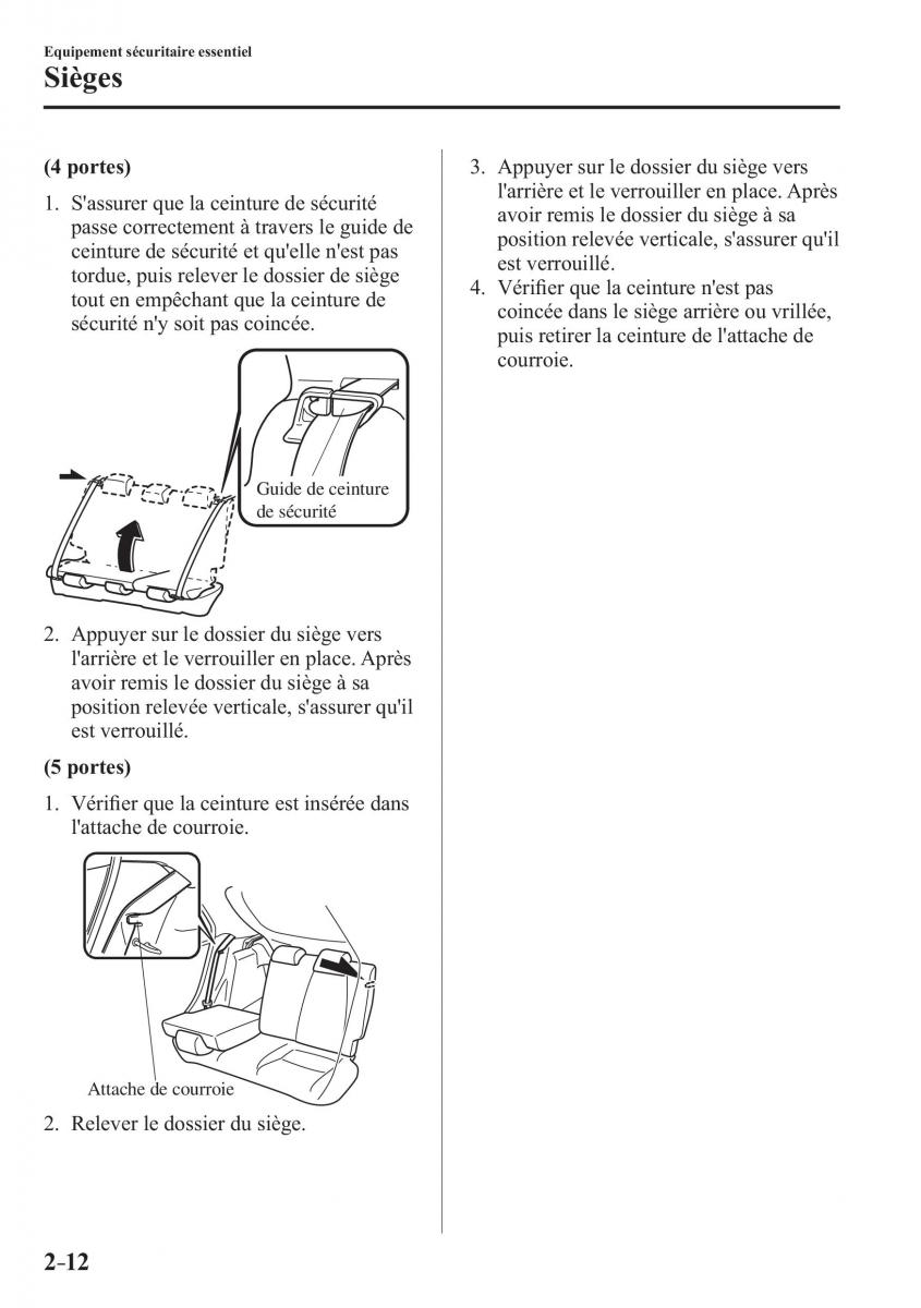 Mazda 2 Demio manuel du proprietaire / page 33