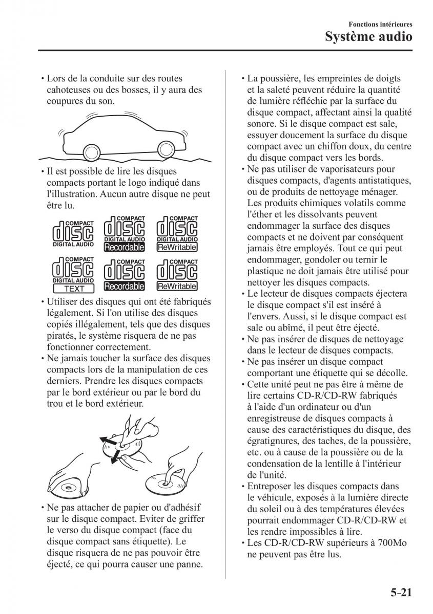 Mazda 2 Demio manuel du proprietaire / page 352