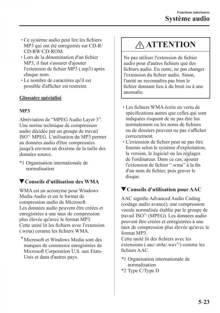 Mazda 2 Demio manuel du proprietaire / page 354