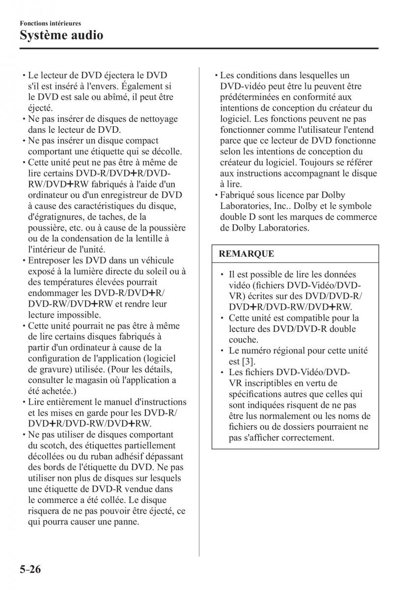 Mazda 2 Demio manuel du proprietaire / page 357