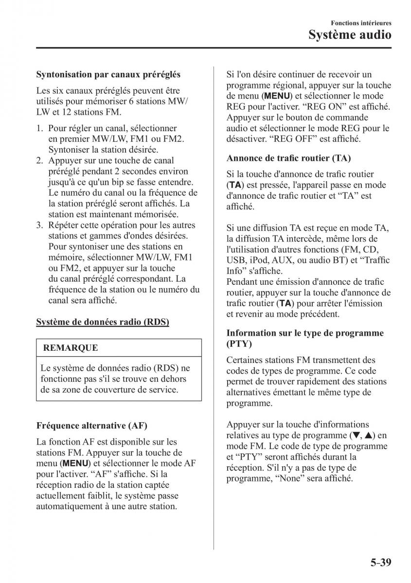 Mazda 2 Demio manuel du proprietaire / page 370