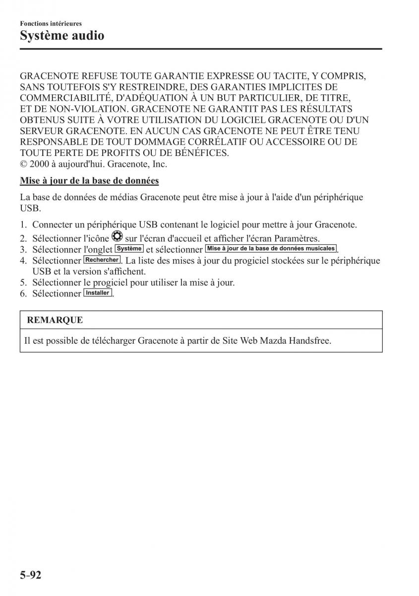 Mazda 2 Demio manuel du proprietaire / page 423