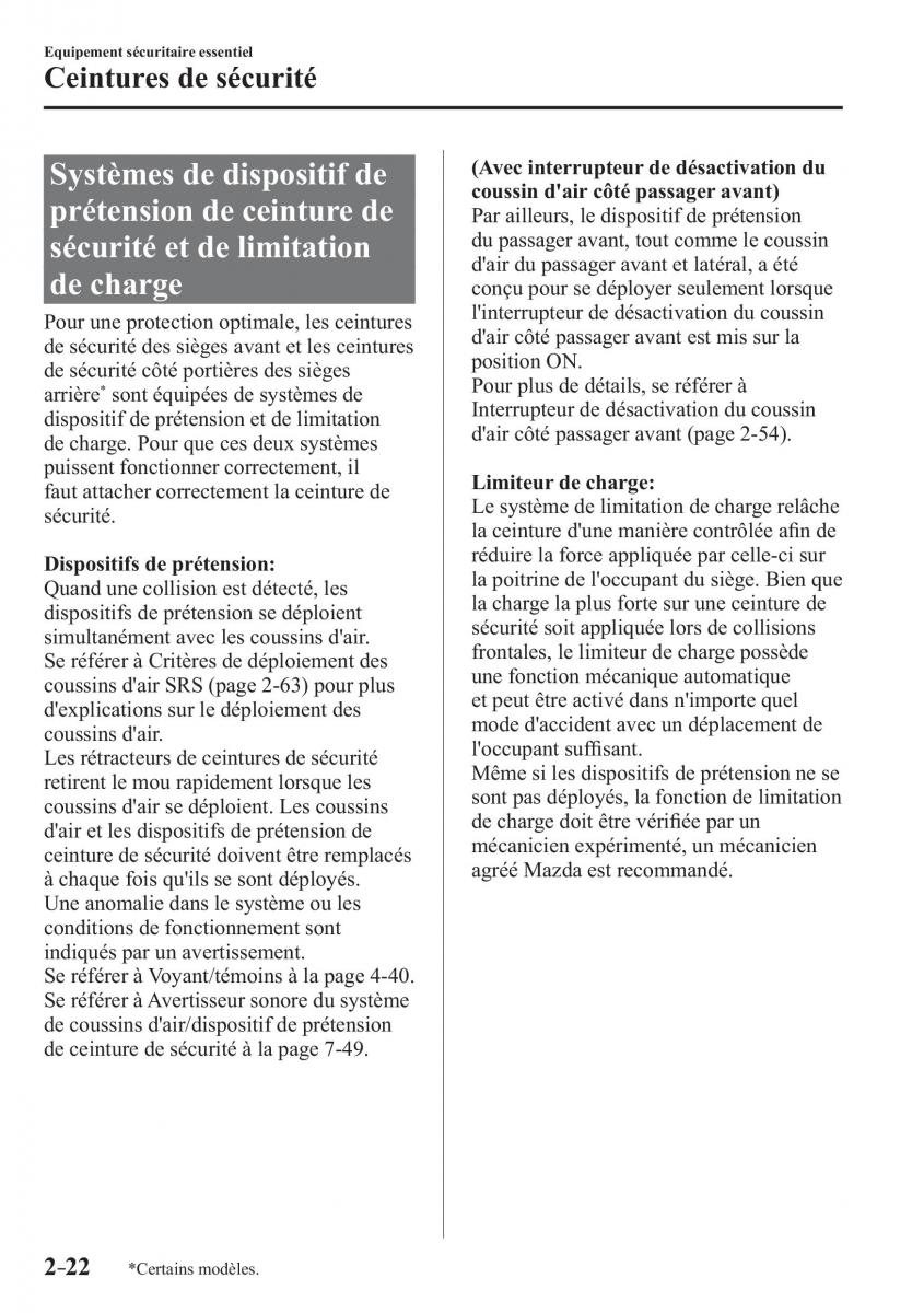 Mazda 2 Demio manuel du proprietaire / page 43