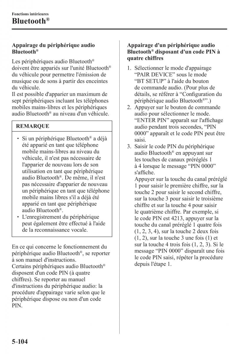 Mazda 2 Demio manuel du proprietaire / page 435